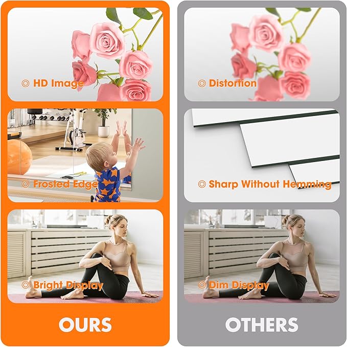 Hasipu Home Gym Mirror 55" L x 21" W - Image 4