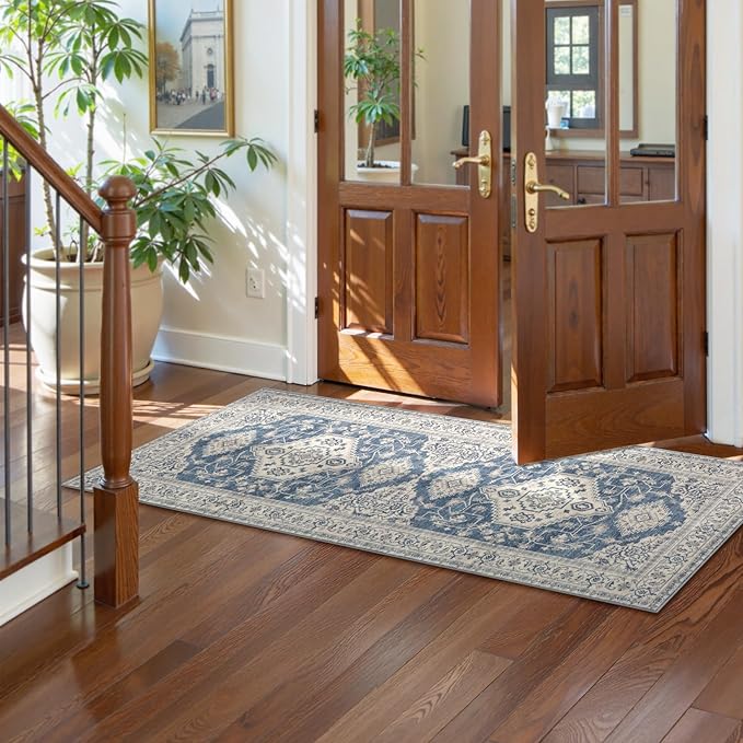 Lahome Oriental Washable Kitchen Runner Rug, 2x6 Carpet Runners - Image 2