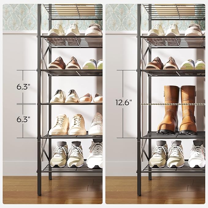6-Tier Shoe Rack, Shoe Storage Organizer - Image 7