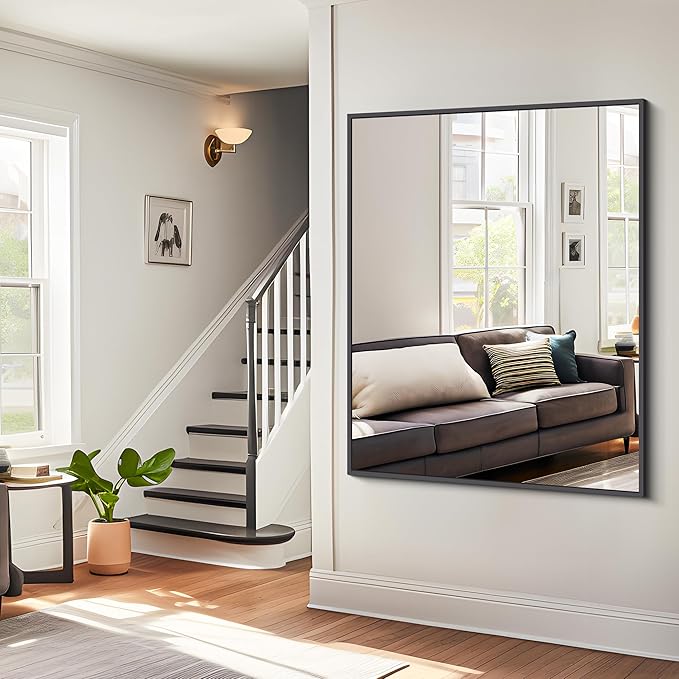 BONEWEI Bathroom Mirror, 36x48 inch Large Wall Mirror - Image 6