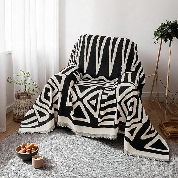 STACYPIK Boho Jacquard Sofa Cover by STACYPIK