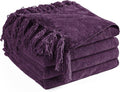 Chenille Throw Blanket for Couch 60"X 80" Twin, Soft Cozy Throws by LONGCREATE