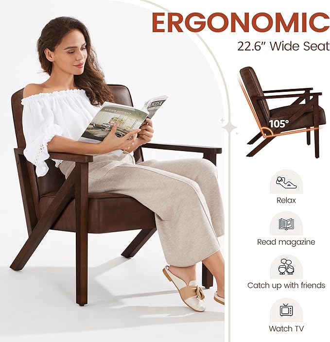 Yaheetech Accent Chair, Armchair - Image 6