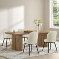 Dining Chairs Set of 4, Fabric Upholstered Dining Room Chairs by Kislot