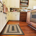 Homespice 27x45” Black Rect. Braided Rug. Kilimanjaro Black Jute Rug. Uses- by Homespice