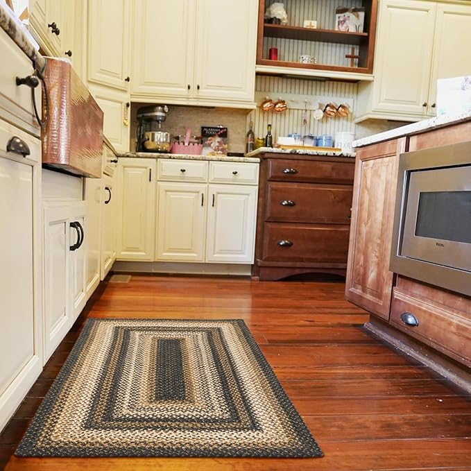Homespice Kilimanjaro Premium Jute Braided Area Rug, 2x6' Rectangular Hall by Homespice