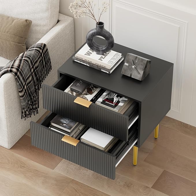 Set of 2 Nightstand, Bedside Table - Image 5