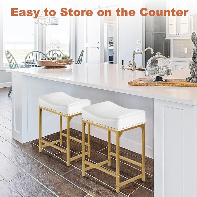 Bar Stools Set of 4 Counter Height, Stools - Image 5