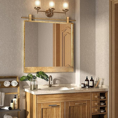 24x24 Inch Square Bathroom Vanity Mirror by MYTHFUL