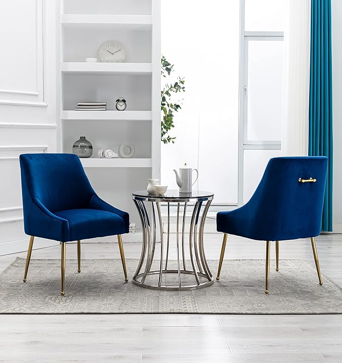 Velvet Dining Chairs, Furniture Collection Modern Contemporary Upholstered - Image 6