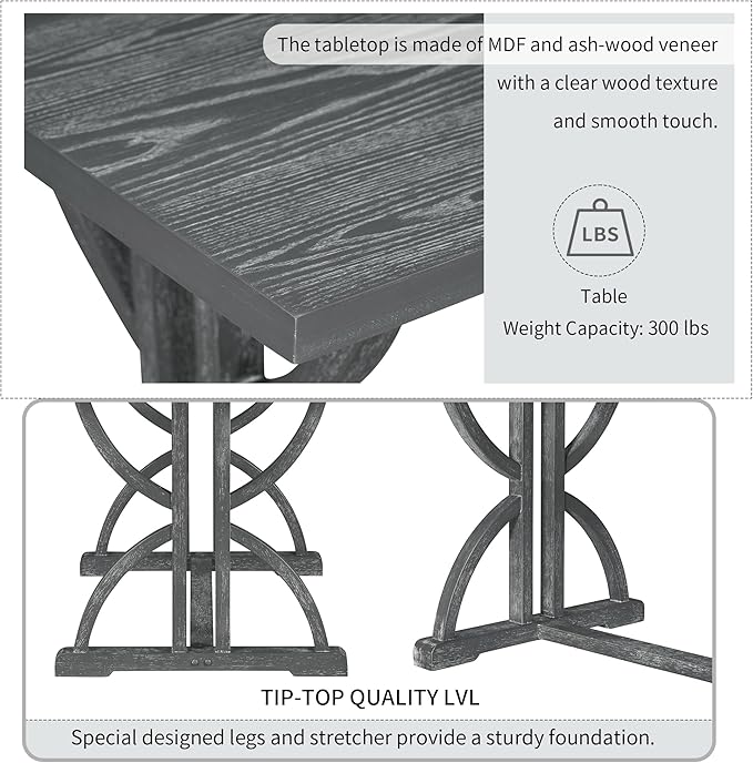 Ball & Cast 6-Piece Dining Table Set - Image 5