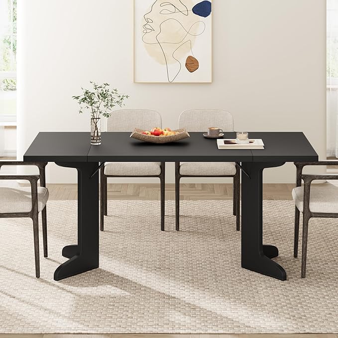 71" Large Dining Table for 6, Farmhouse Kitchen Table - Image 7