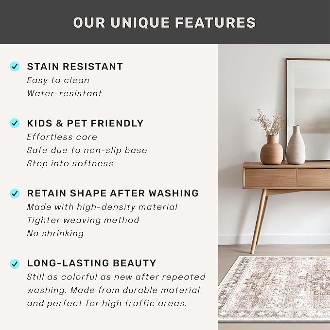 Boho Bathroom Rugs - Image 4
