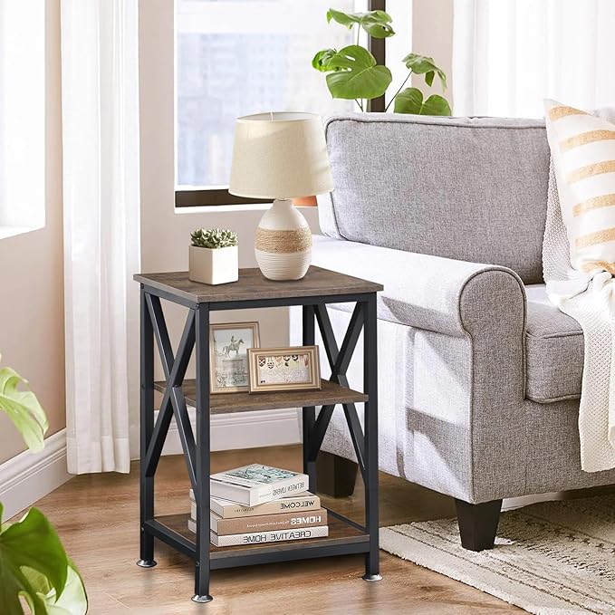 End Tables Living Room Set of 2 Farmhouse, Side Table - Image 2