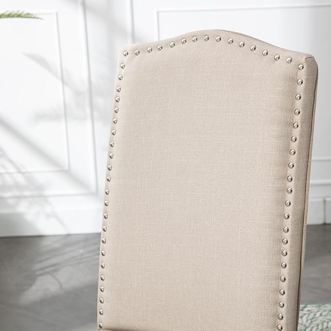 Stylish Upholstered Parsons Dining Chair - Image 7