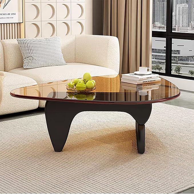 Modern Glass Coffee Table for Living Room, Small mid Century Modern Coffee Table - Image 6