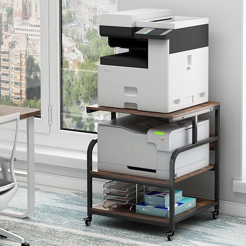 23.6" Deep Extra Large Printer Stand, 3 Tier Printer Table by Fannova