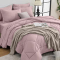 HEVUMYI Rose Gold Twin-XL Comforter Set by HEVUMYI