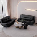Container Furniture Direct Michael Modern Faux Leather Upholstered Stainless by ContainerDirect