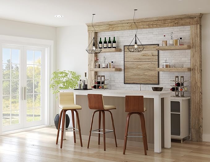 Armen Living Vienna Bar Height Bar Stool Kitchen and Dining, More color/size - Image 2