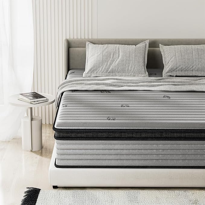 Queen Mattress 12inch in a Box, Memory Foam Hybrid Mattress by Unknown