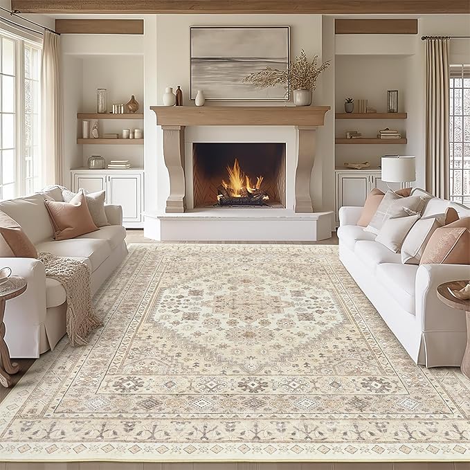 zesthome 7x9 Area Rug, Super Soft Washable Rugs by Zesthome