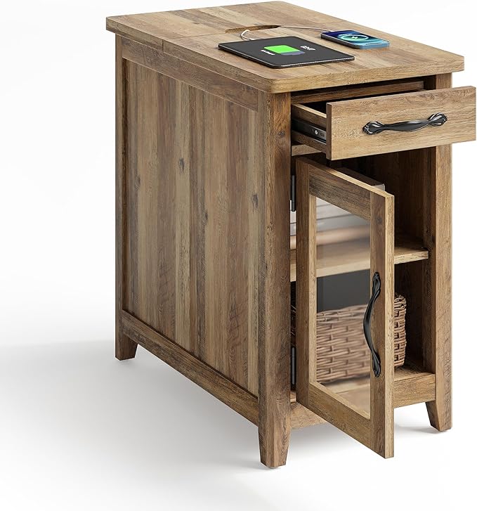 LINSY HOME Farmhouse End Table by LINSYHOME