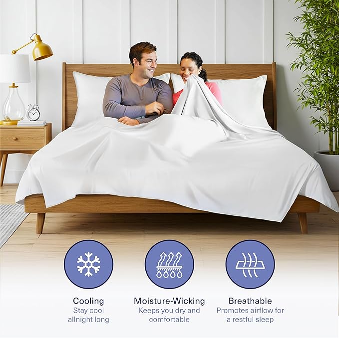 Kickoff Viscose Bamboo Sheets Full Size 4-pc 100% Organic Bamboo Viscose Bed - Image 3