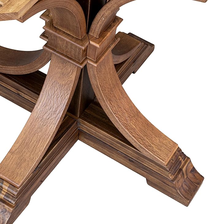 F7MZ5-50N-04 5-Pc Dining Table Set Includes a Pedestal Dinner Table and 4 Light - Image 7