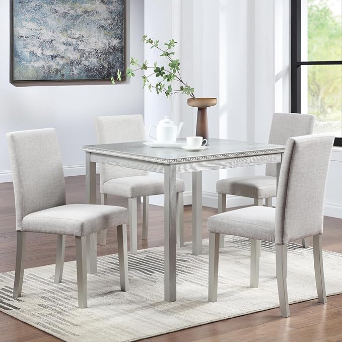 KEIKI 5-Piece Standard Height Dining Table Set by Unknown
