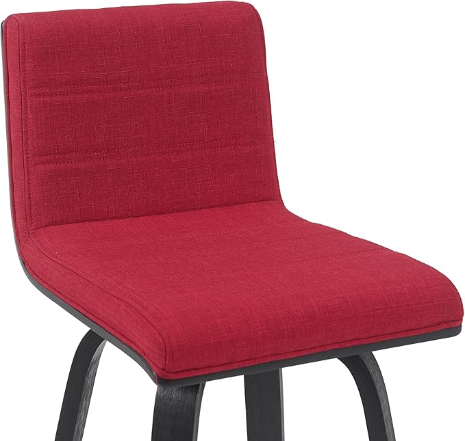 Armen Living Vienna Modern Swivel 30" Bar Height Barstool - Image 5