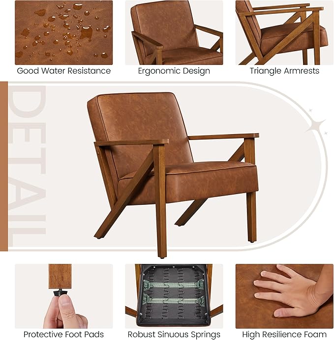 Yaheetech Accent Chair, Armchair - Image 6