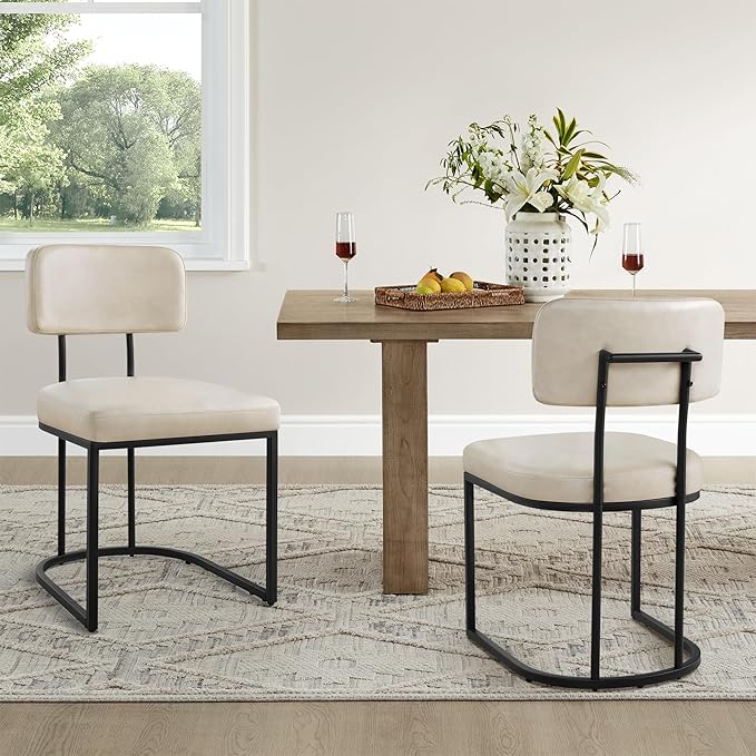 Dining Chairs Set of 4, Upholstered Modern Kitchen Chairs - Image 6