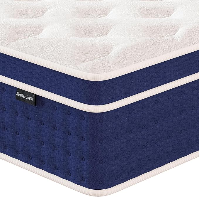 Twin Mattress, 12 Inch Hybrid Mattress in A Box, Gel Memory Foam and Pocket by YourCastleofComfort