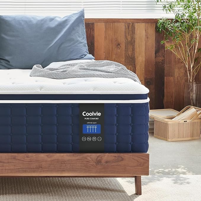 Coolvie King Size Mattress 14 Inch, Hybrid King Mattress in a Box, Medium Firm - Image 8