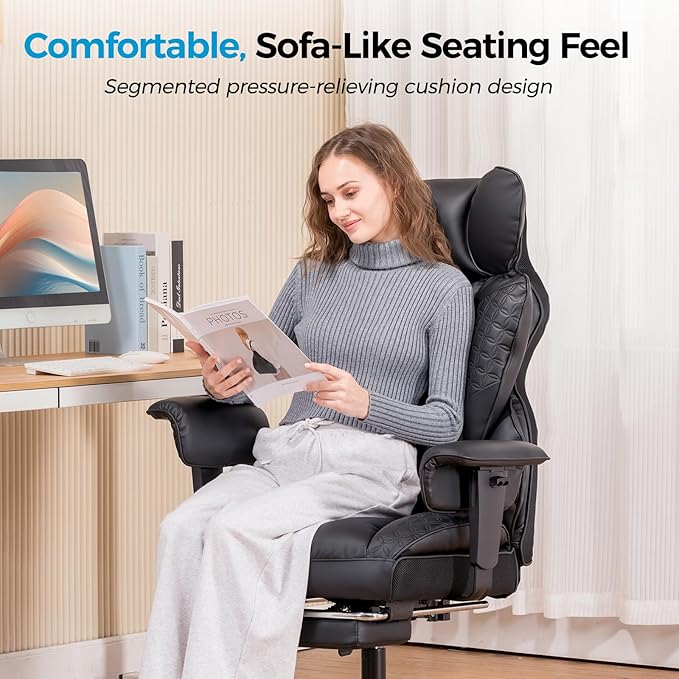 COMHOMA Big and Tall Office Chair 400LBS Wide Ergonomic Gaming Chair - Image 5