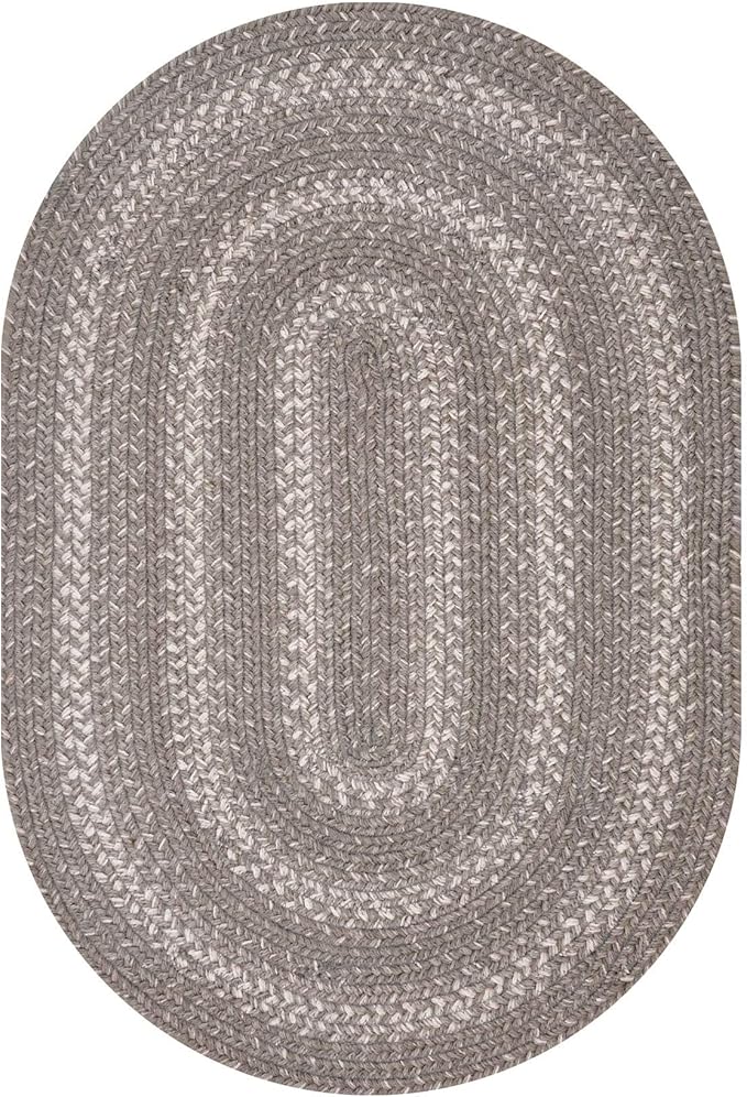 Homespice Grey Cloud Oval Area Rugs, 5x8' - Image 8
