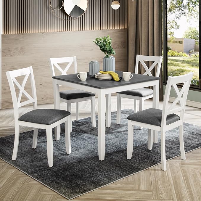 KEIKI 5-Piece Standard Height Dining Table Set - Image 2