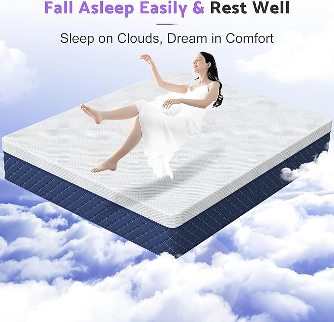 King Mattresses, 10 Inch Hybrid King Mattress in a Box, Memory Foam and - Image 4