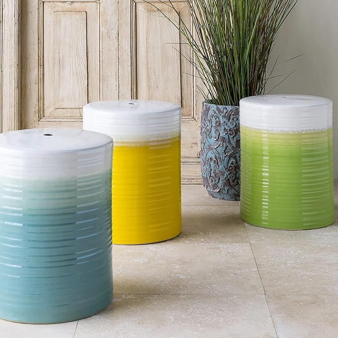 Artistic Weavers Reese Modern Ombre Indoor/Outdoor Garden Stool 18" H x 13" W x - Image 4