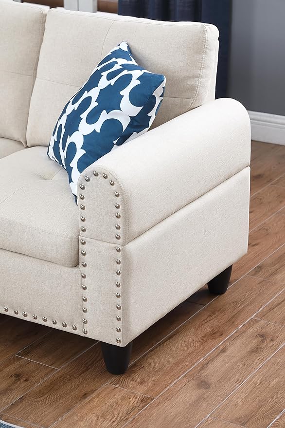 Ball & Cast 98" L Shaped Sectional Couch - Image 5