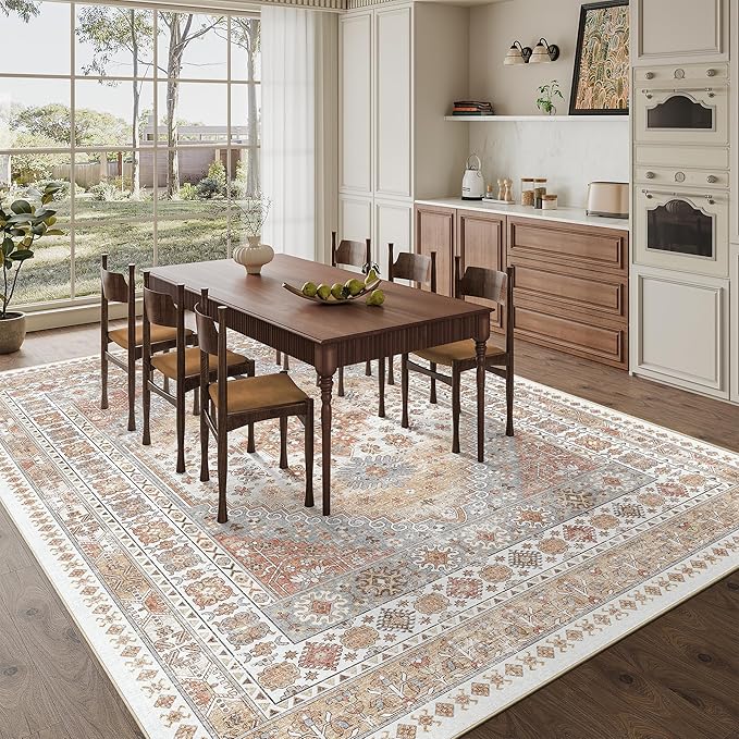 zesthome 8x10 Area Rugs for Living Room, Non-Slip Backing Washable Rugs - Image 8