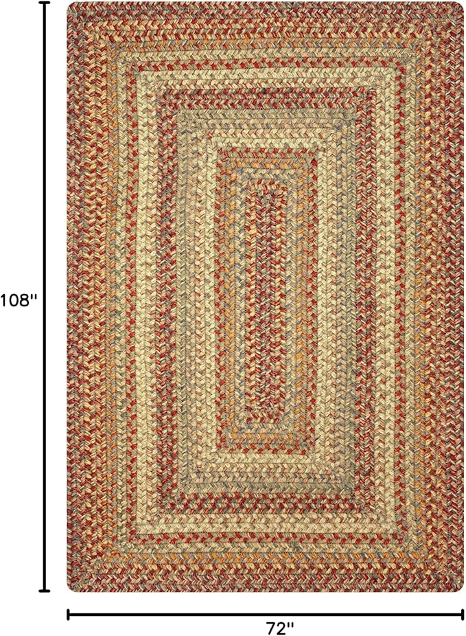 Homespice Harvest Jute Brown 6x9' Braided Rug - Image 2