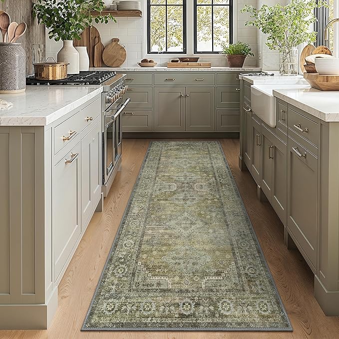 GENIMO Runner Rug 2x6 Non Slip Machine Washable Vintage Hallway Runner Rugs - Image 4