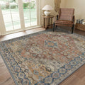 GENIMO 8x10 Area Rugs for Living Room, Machine Washable Non Slip Vintage Rugs by GENIMO
