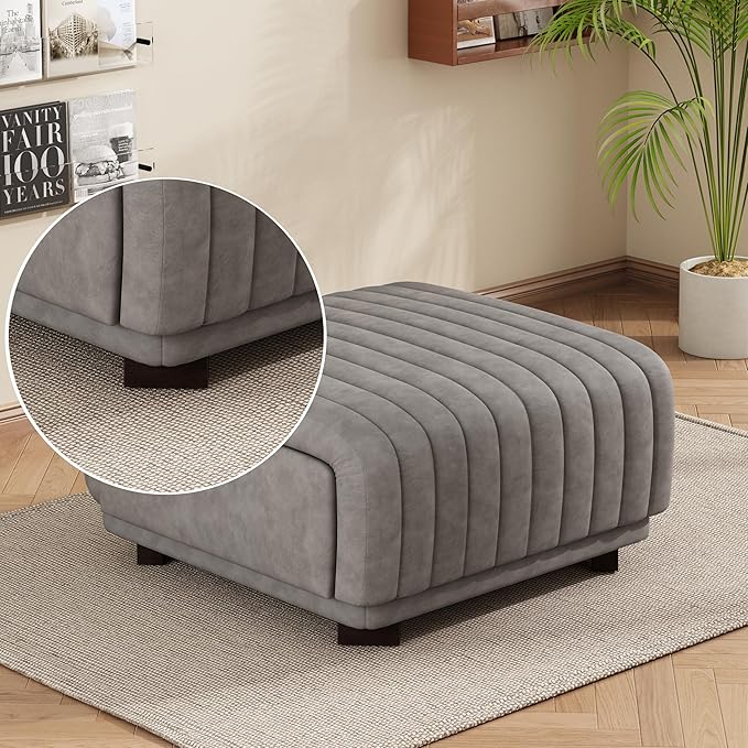 Christopher Knight Home Reyno Upholstered Ottoman - Image 5
