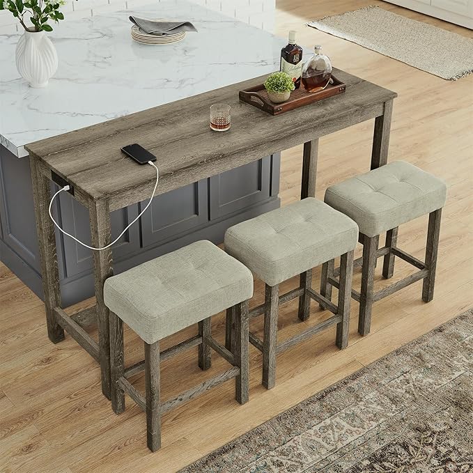 KEIKI 4-Piece Bar Table Set by Unknown