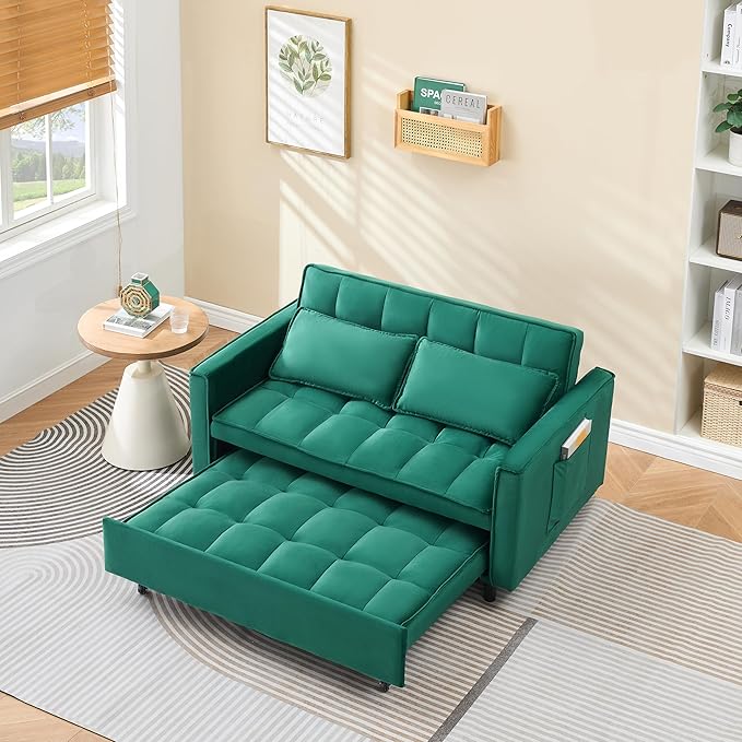 Ball & Cast Convertible Sofa Bed, Pull Out Loveseat Sleeper Sofa, Convertible - Image 7