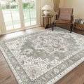 GENIMO 5x8 Area Rugs for Living Room, Machine Washable Low Pile Rugs, Chenille by GENIMO
