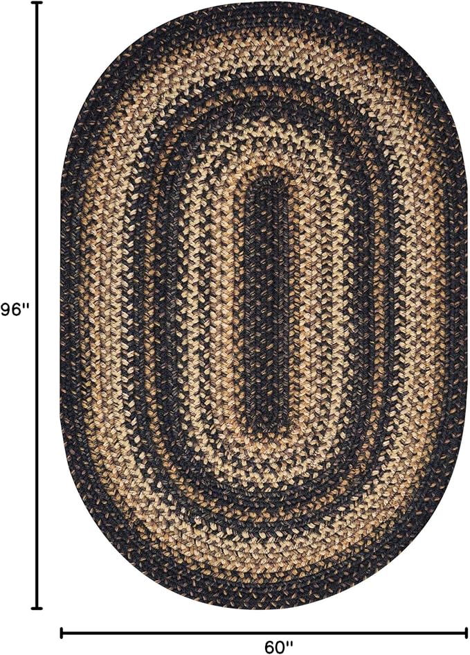 Homespice Kilimanjaro Premium Jute Braided Area Rug, Reversible, Natural Jute - Image 2